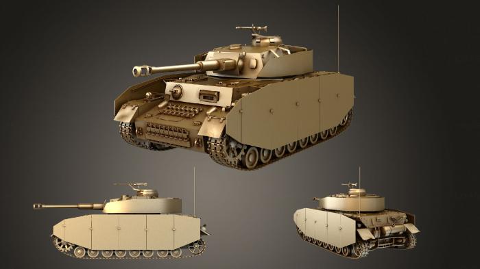 نموذج ثلاثي الأبعاد لآلة CNC السيارات والنقل Panzerkampfwagen IV